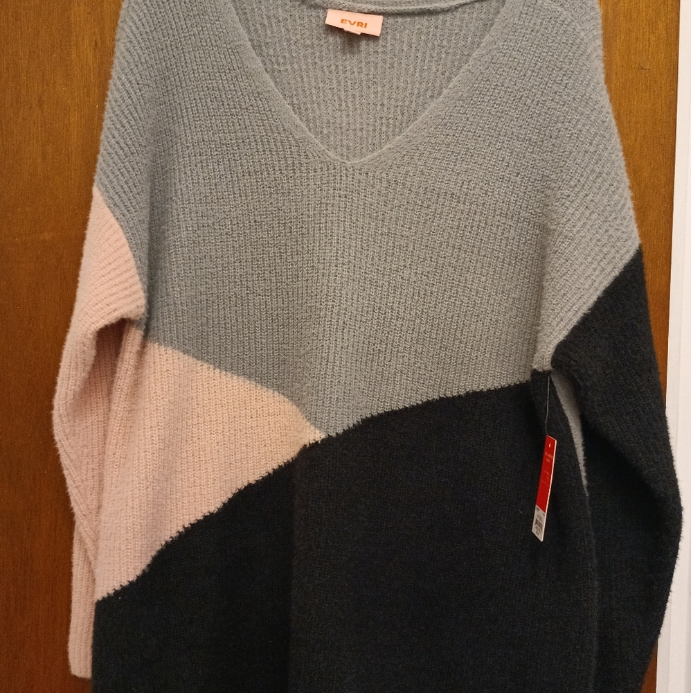 Color block sweater